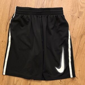 Nike Black Shorts with White Swoosh (youth XL; Like New)